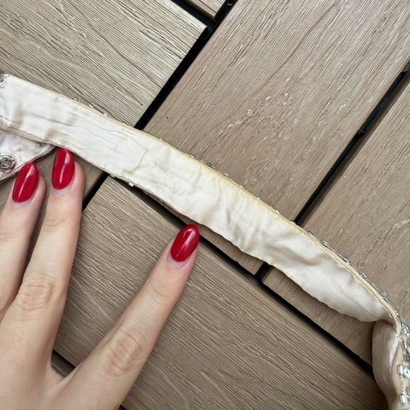 Stephen Yearick soft pink halter maxi beaded top dress - Picture 9 of 15